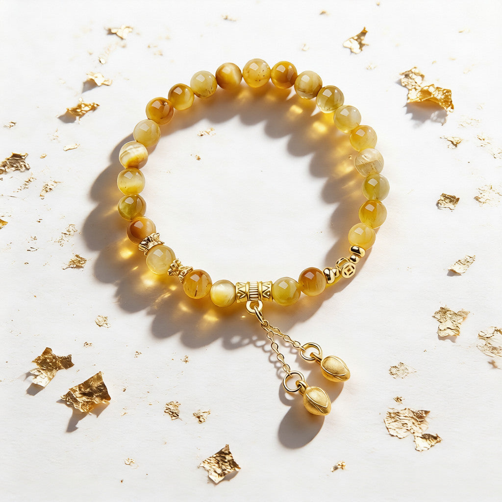 Citrine Wealth & Positive Energy Bracelet – Handcrafted Healing Crystal Jewelry for Abundance & Manifestation