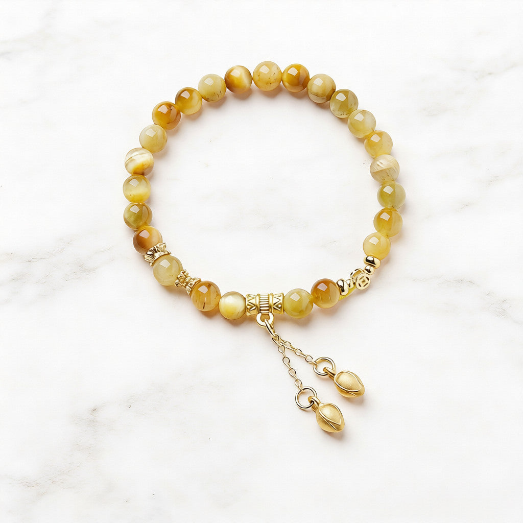 Citrine Wealth & Positive Energy Bracelet – Handcrafted Healing Crystal Jewelry for Abundance & Manifestation